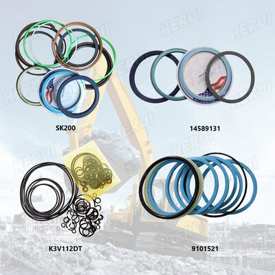 For Doosan Dx225 Boom Bucket Arm Cylinder Seal Kit DX225 Excavator Hydraulic Oil Seal